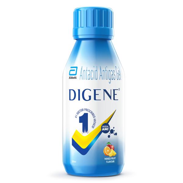 Netmeds | Digene Acidity & Gas Relief Gel - Mixed Fruit Flavour 200 ml