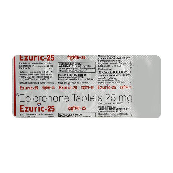 Ezuric 25mg Tablet 10'S - Hypertension-Diu