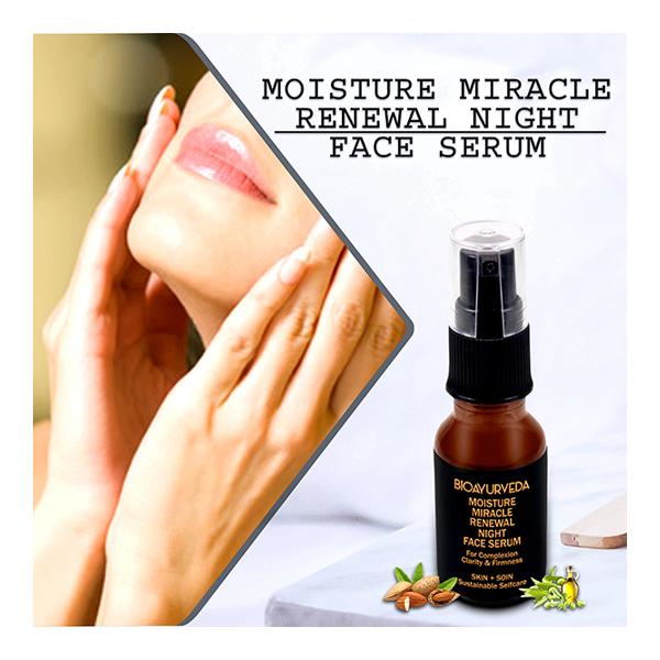 Bioayurveda Basics Moisture Miracle Renewal Night Face Serum 15 ml - Face Serum
