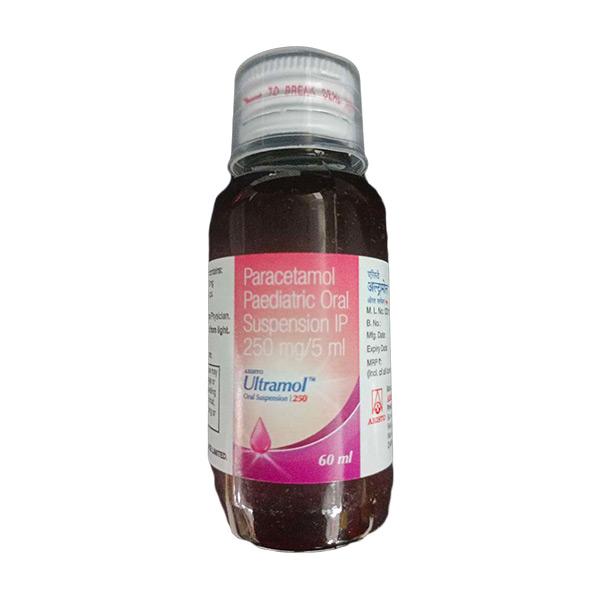 ULTRAMOL 250 Oral Suspension 60ml - Fever-Ana