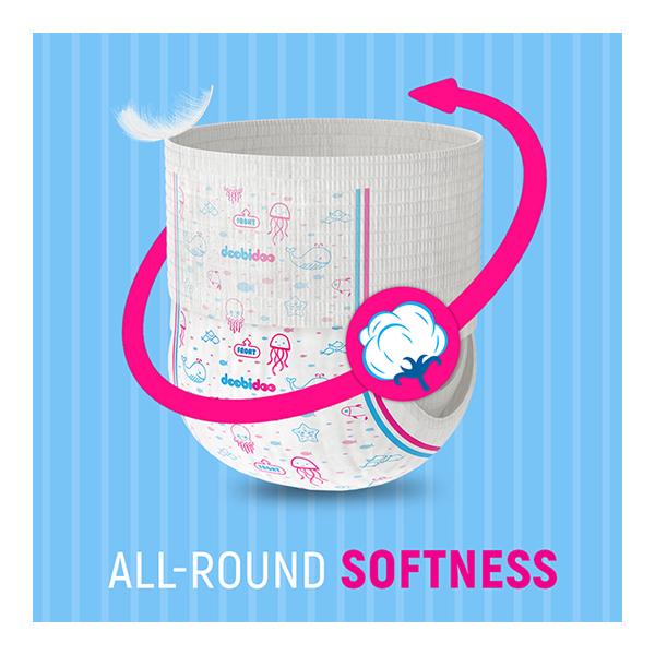 Doobidoo Premium Baby Pants (M) 16's - Diapers & Wipes