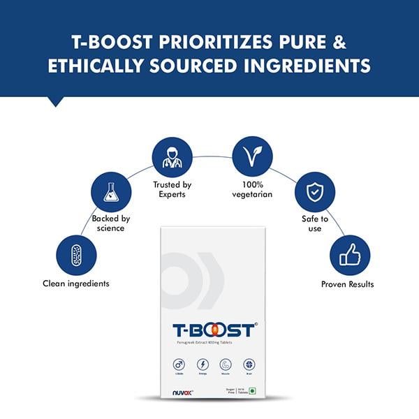 Nuvox T Boost Fenugreek 400mg Sugar Free Tablet 30's - Herbal Dietary Supplement
