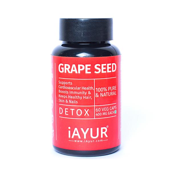 iAYUR Grapeseed 400 mg Veg Capsule 60's - Vitamin C