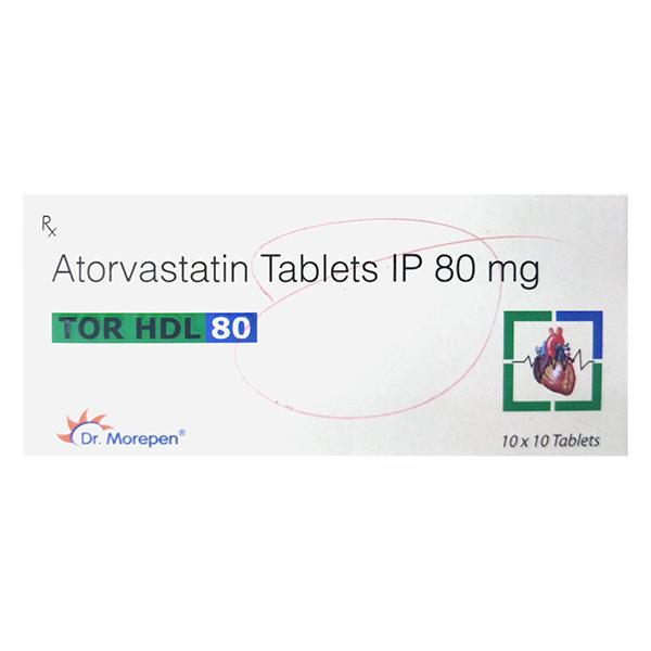 TOR HDL 80 Tablet 10's - High Cholesterol-Dys
