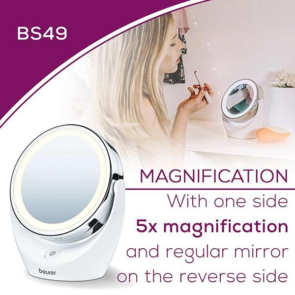 Beurer Lighted Vanity Mirror (BS49) - Hair Removal Accessories
