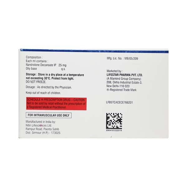 Zestabolin 25mg Injection 1ml - Hormonal Therapy-Ana
