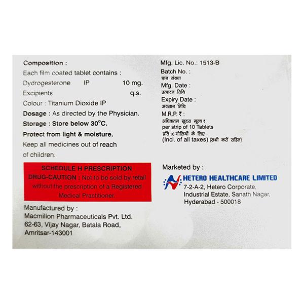 DYDROPAL Tablet 10's - Hormonal Therapy-Cor