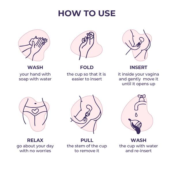 Sanfe Worry Free Set (Reusable Menstrual Cup - Large and Intimate Wash - Cucumber & White Lily 100 ml) - Menstrual Cups