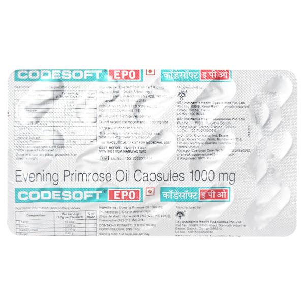 Codesoft Epo Capsule 15'S - Supplements-Sup