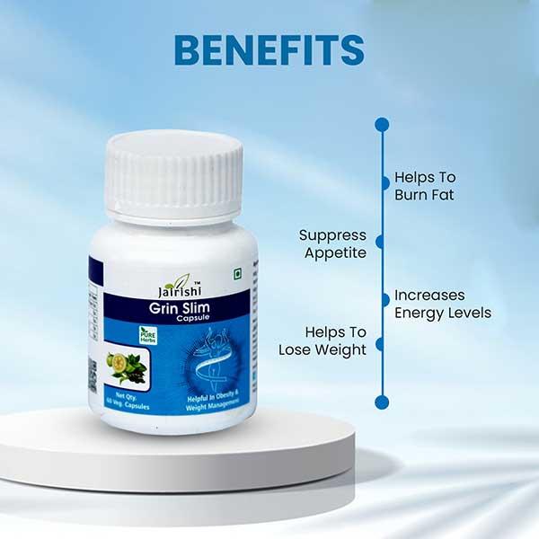 Jairishi Grin Slim Veg Capsule 60's - Speciality Medicines