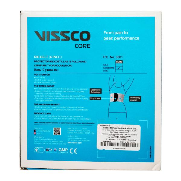 Vissco Core Rib Belt (0801) (6 Inch) (STD) - Back/Abdomen Supports