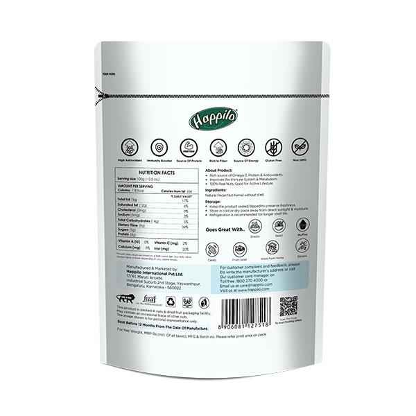 Happilo Premium International Exotic Pecannut Kernel Seeds 150 gm - Nutritional Bars