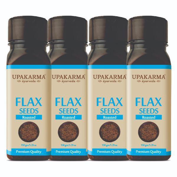 Upakarma Ayurveda Roasted Flax Seeds 600 gm - Health Products