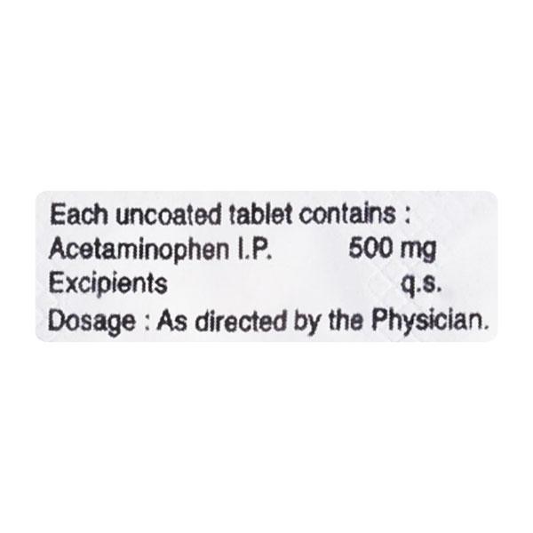 XT PARA 500 Tablet 10's - Pain relief-Ano