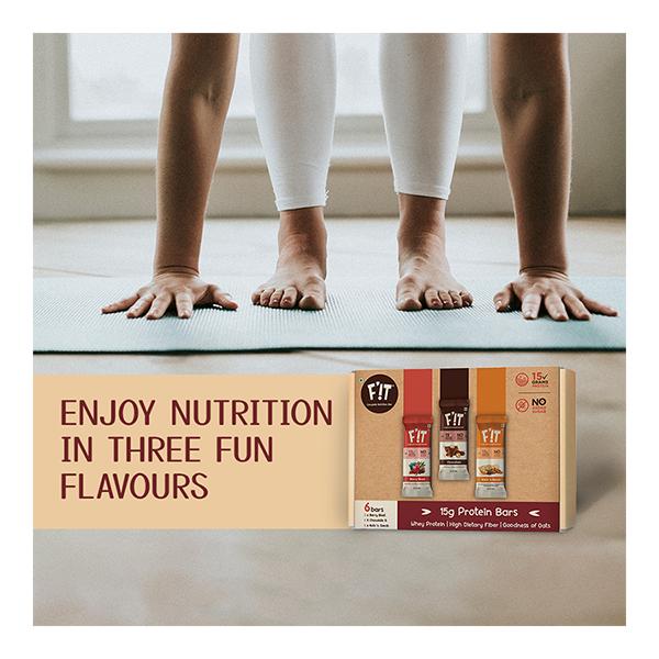F'iT Complete Nutrition Bar - Assorted Pack (Pack of 6 x 50 gm) - Nutritional Bars
