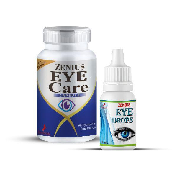Netmeds | Zenius Eye Care Capsule 60's + Eye Drops 10 ml 1's