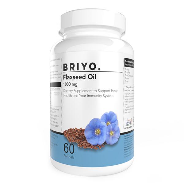 Netmeds | Briyo Flaxseed Oil 1000 mg Softgel 60's