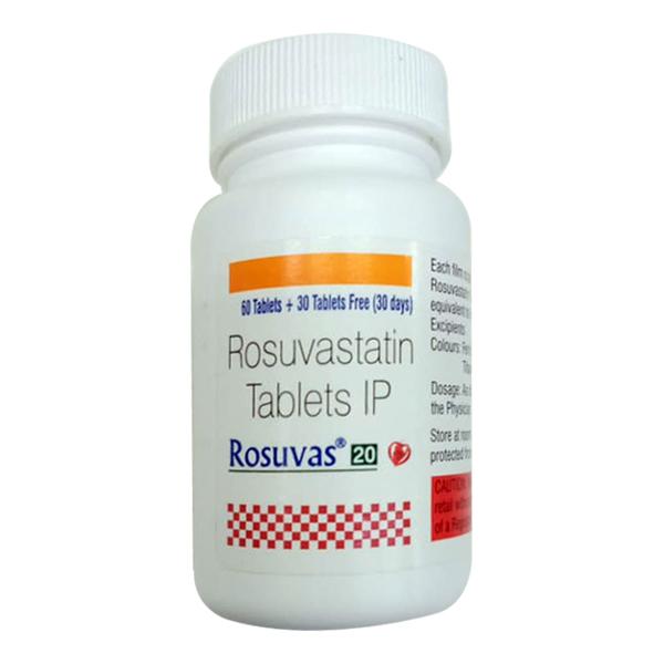 ROSUVAS 20 Tablet 90's - High Cholesterol-Dys