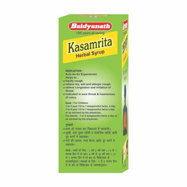Baidyanath Kasamrit Herbal Syrup 100 ml - Speciality Medicines