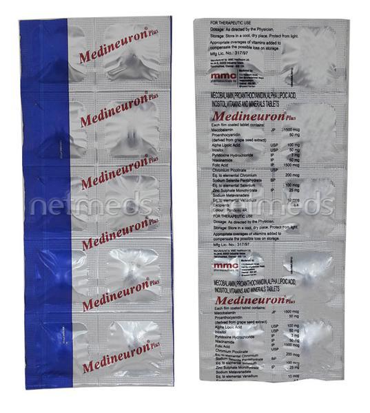 Medineuron Plus Tablet 10'S - Supplements-Vam