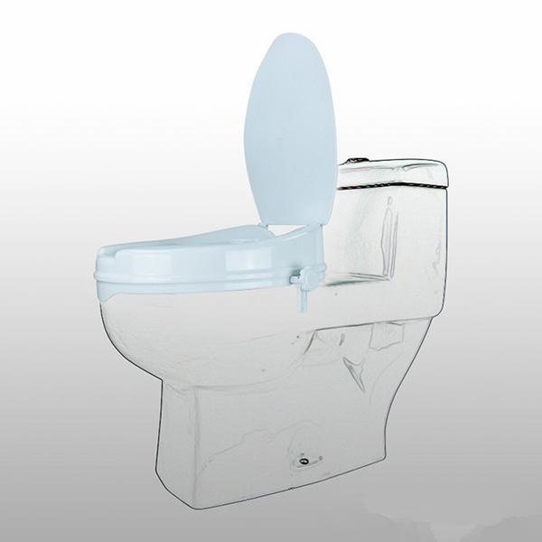 Entros Raised Toilet Seat With Lid 6 Inch (SC7060D) - Wheelchairs & Walking Sticks