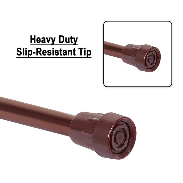 MCP Folding Walking Stick - Brown - Wheelchairs & Walking Sticks