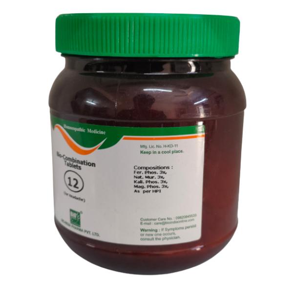 Bio-India's Bio-combination 12 Tablet 450 gm - Speciality Medicine