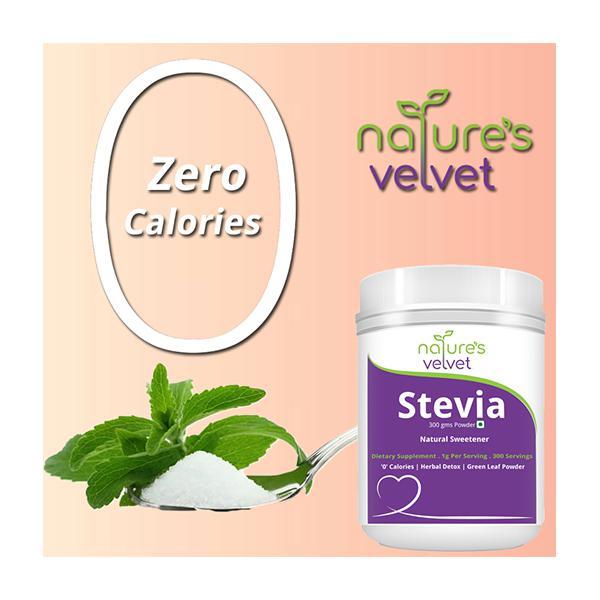 Natures Velvet Stevia Powder 300 gm - Diabetes Care (Ayush)