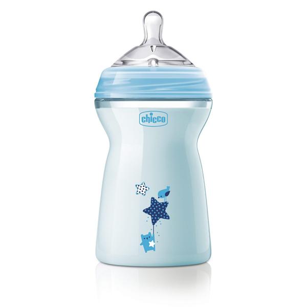 Netmeds | Chicco Natural Feeling Feeding Bottle - Blue 330 ml