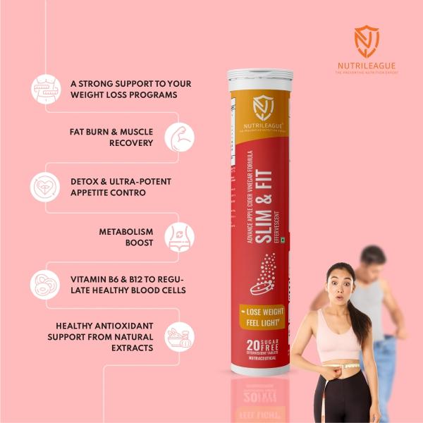 Nutrileague Slim & Fit Effervescent Tablet 20's - Multi-Vitamins