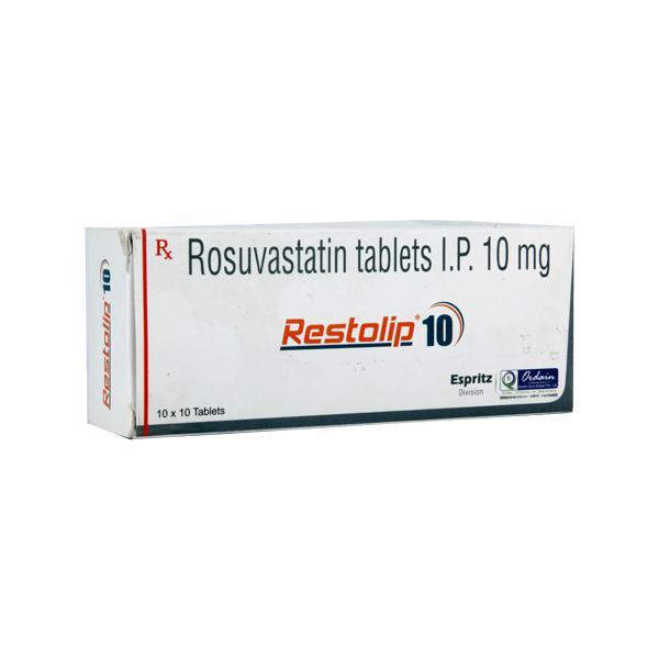 Restolip 10mg Tablet 10'S - High Cholesterol-Dys