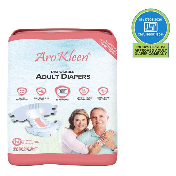 AroKleen Disposable Adult Diaper (XL) (127 cm - 170 cm) 10's - Adult Diapers & Pads