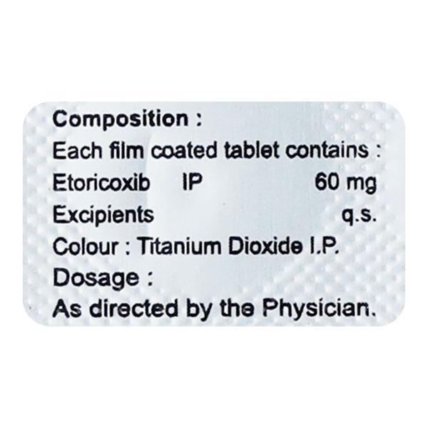 CINETOR 60mg Tablet 10's - Pain relief-Nsa