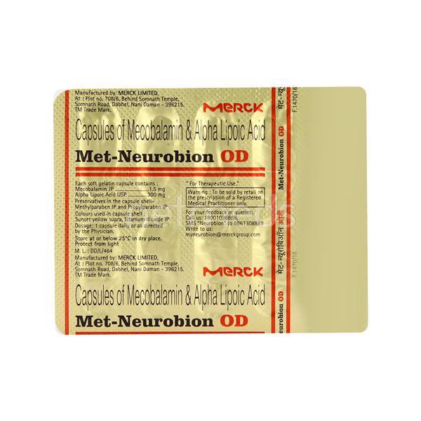 MET Neurobion OD Capsule 10'S - Supplements-Vam