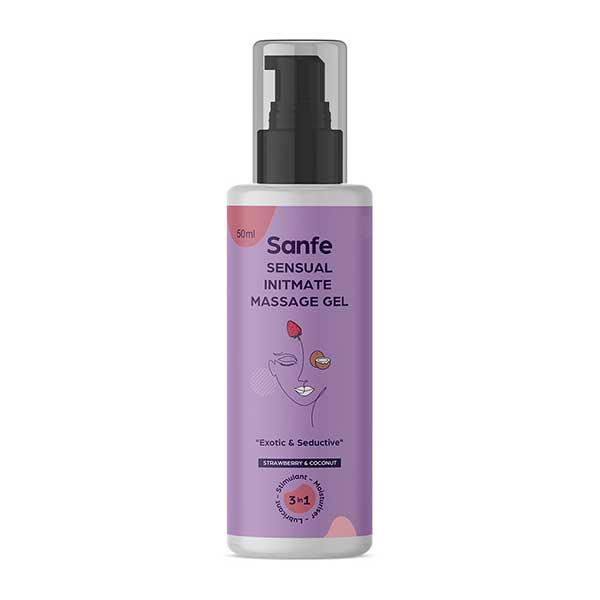 Netmeds | Sanfe Sensual Intimate Massage Gel - Strawberry & Coconut 50 ml