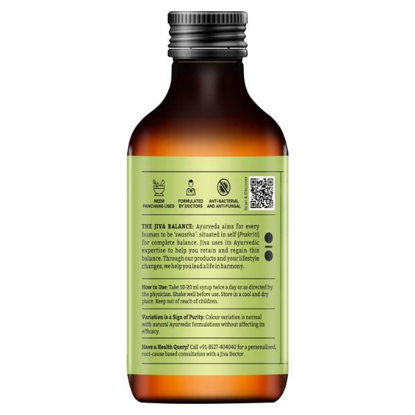 Jiva Ayurveda Neem Syrup 200 ml - Pure Herbs
