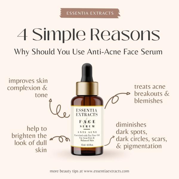 Essentia Extracts Anti Acne Face Serum - Tea Tree (Pack of 2 x 15 ml) 1's - Face Serum