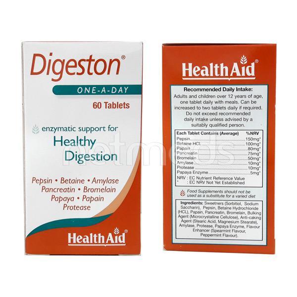 HealthAid Digeston (Papaya & Digestive Enzymes) Tablet 60's - Indigestion/Constipation