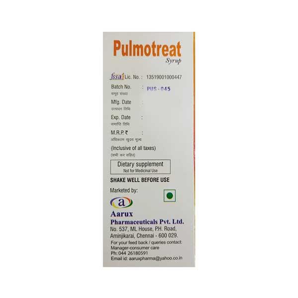 PULMOTREAT Syrup 100ml - Supplements-Sup