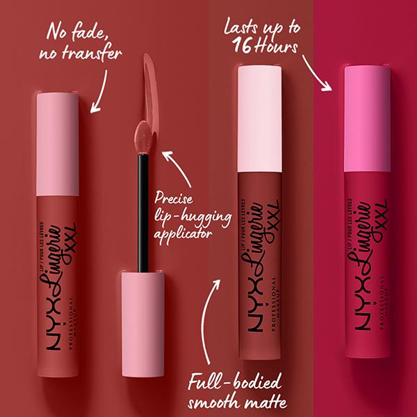 NYX Professional Makeup Lip Lingerie XXL Matte Liquid Lipstick - Low Cut 4 ml - Liquid Lipsticks