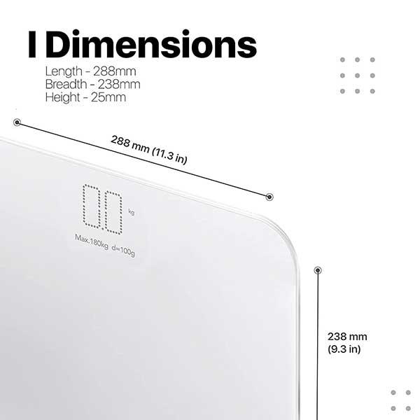 Vandelay Digital Body Scale - White - Weighing Scale