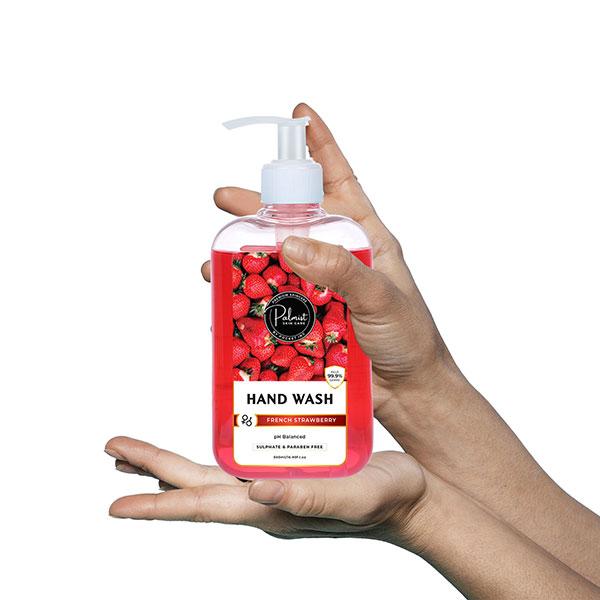 Palmist Skin Care Hand Wash Gel - French Strawberry 500 ml - Hand Wash & Soaps