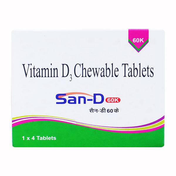 SAN D 60 K Tablet 4'S - Supplements-Vit