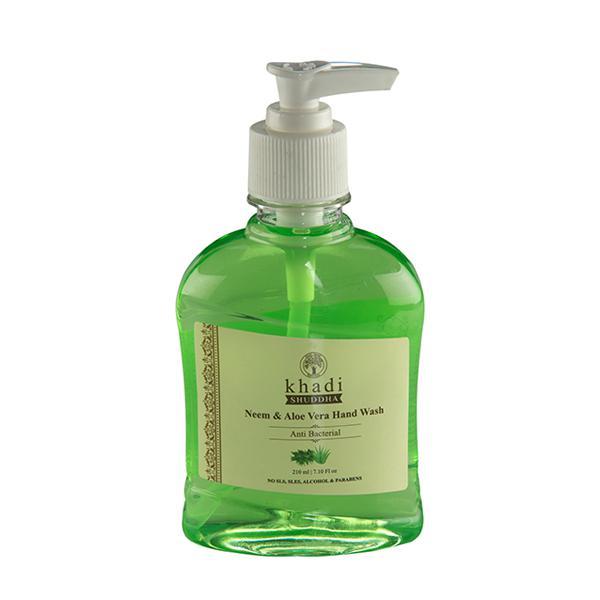 Khadi Shuddha Hand Wash - Neem & Aloe Vera 210 ml - Hand Wash & Soaps