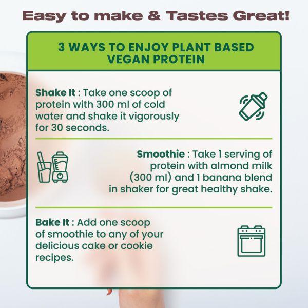 Goodlife Nutrition Plant Protein Super Food Powder - Swiss Chocolate 500 gm - Nutritional Bars