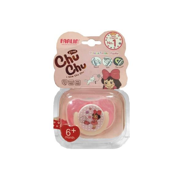 Farlin Chu Chu Pacifier (6+ Months) - Pink 1's - Pacifiers & Teethers