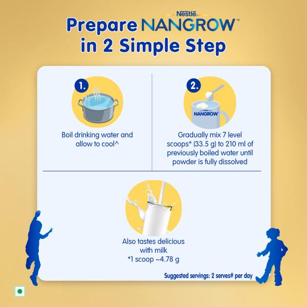 Nestle Nangrow (2-5 Years) Powder 400 gm - Creamy Vanilla Flavour (Refill Pack) - Baby And Infant Supplements