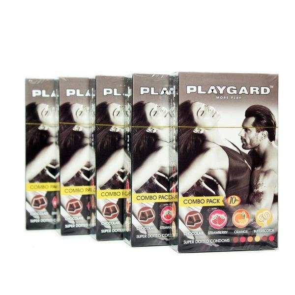 Playgard More Play Superdotted Condoms Combo Pack 10's - Plain/Flavoured Condoms