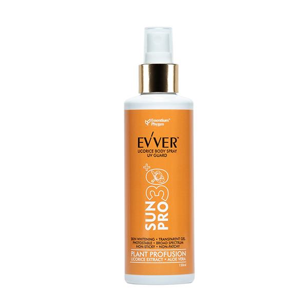 EVVER Sunpro 30+ Licorice Body Spray 150 ml - Lotions & Creams