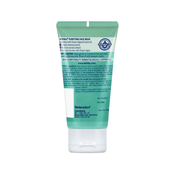Nivea Purifying Face Wash - Ocean Plant150 ml - Face Wash & Cleansers